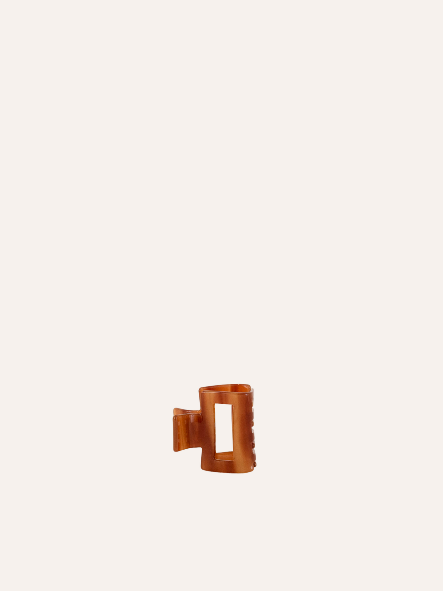 Edith XS Claw Clip - Amber