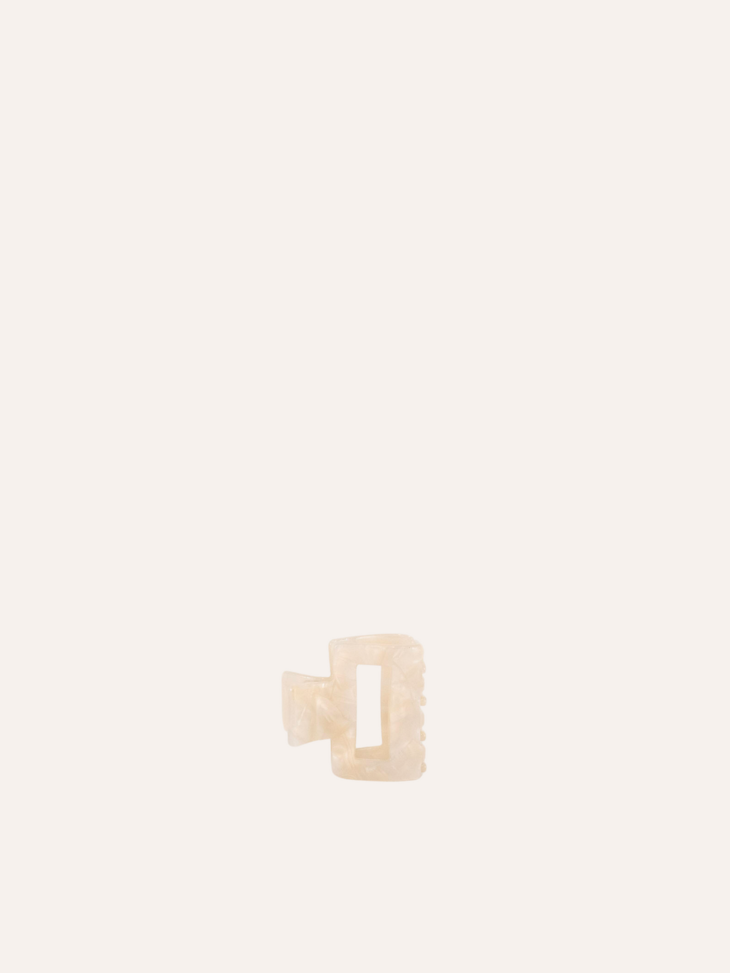 Edith XS Claw Clip - Custard