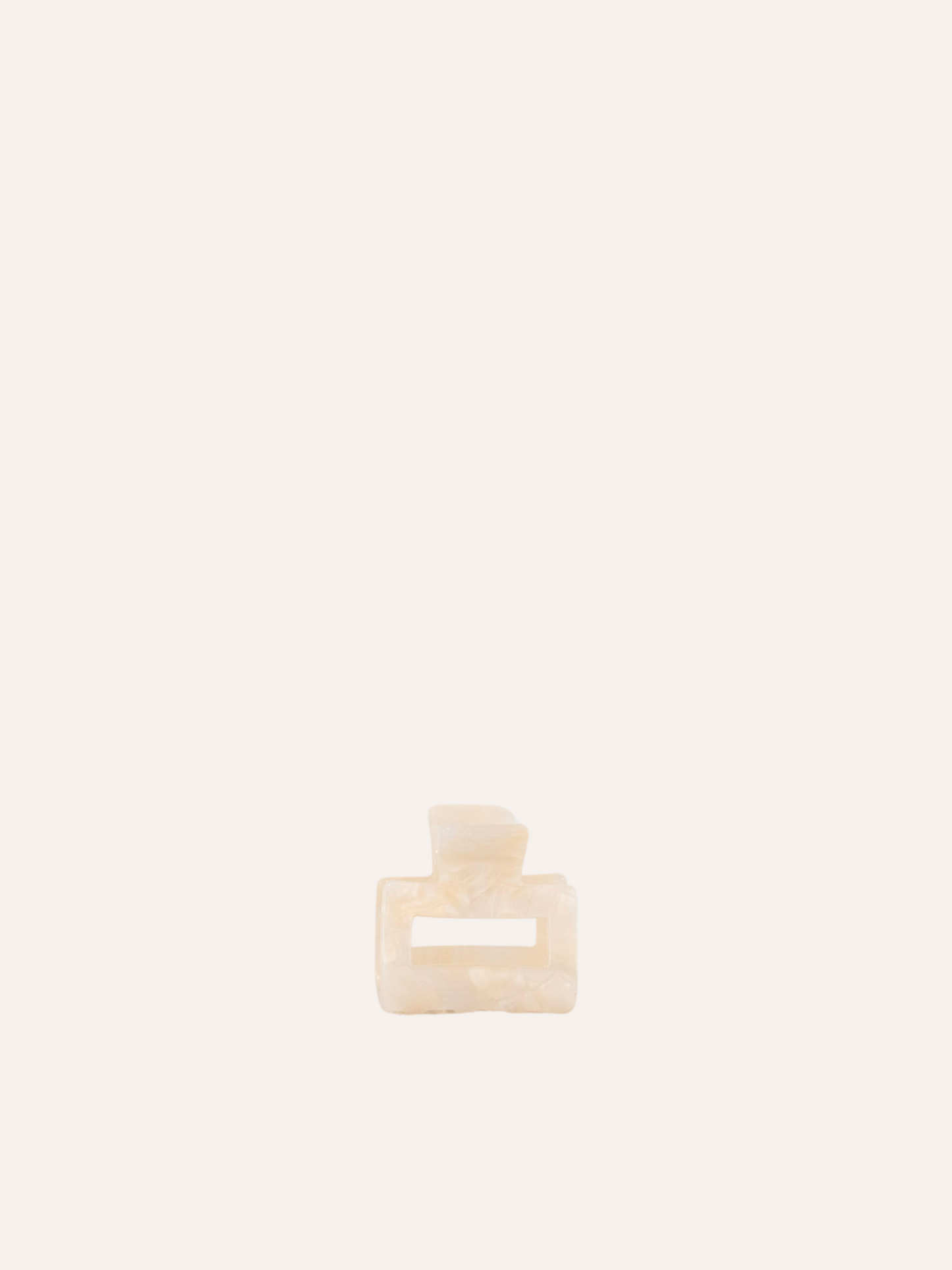 Edith XS Claw Clip - Custard