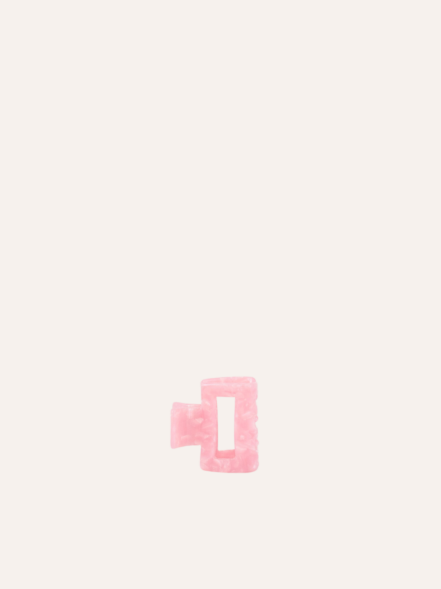 Edith XS Claw Clip - Pink Opal