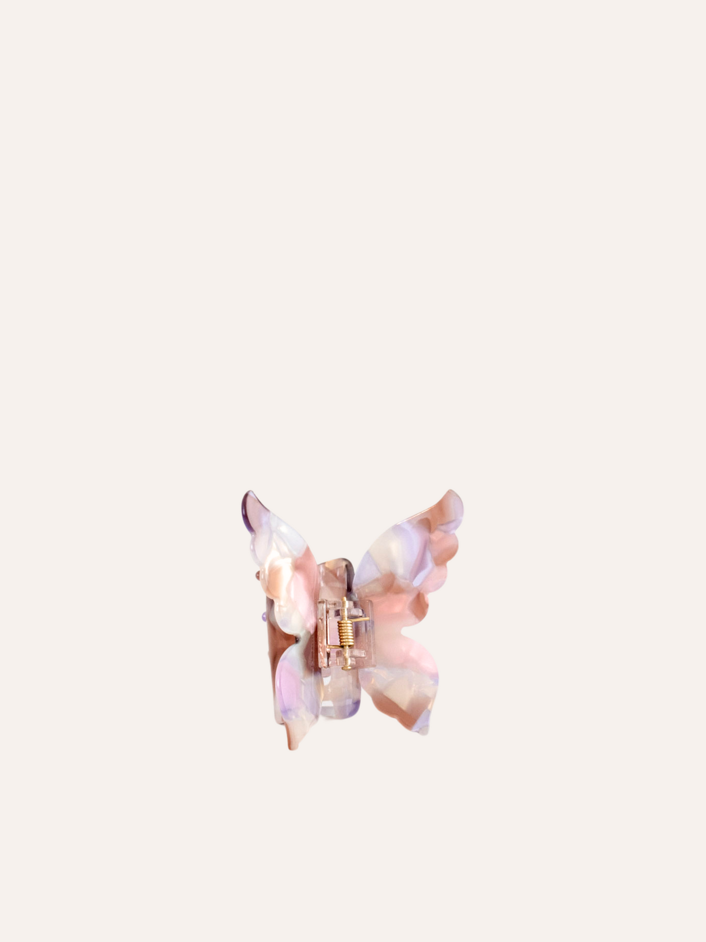 Mae Butterfly Claw Clip - Lilac Blush