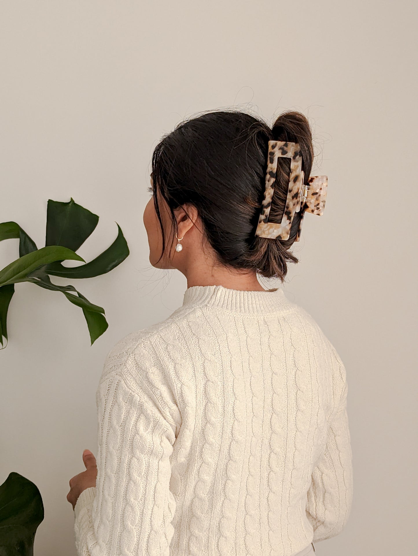 Ada XL Claw Clip - Coconut
