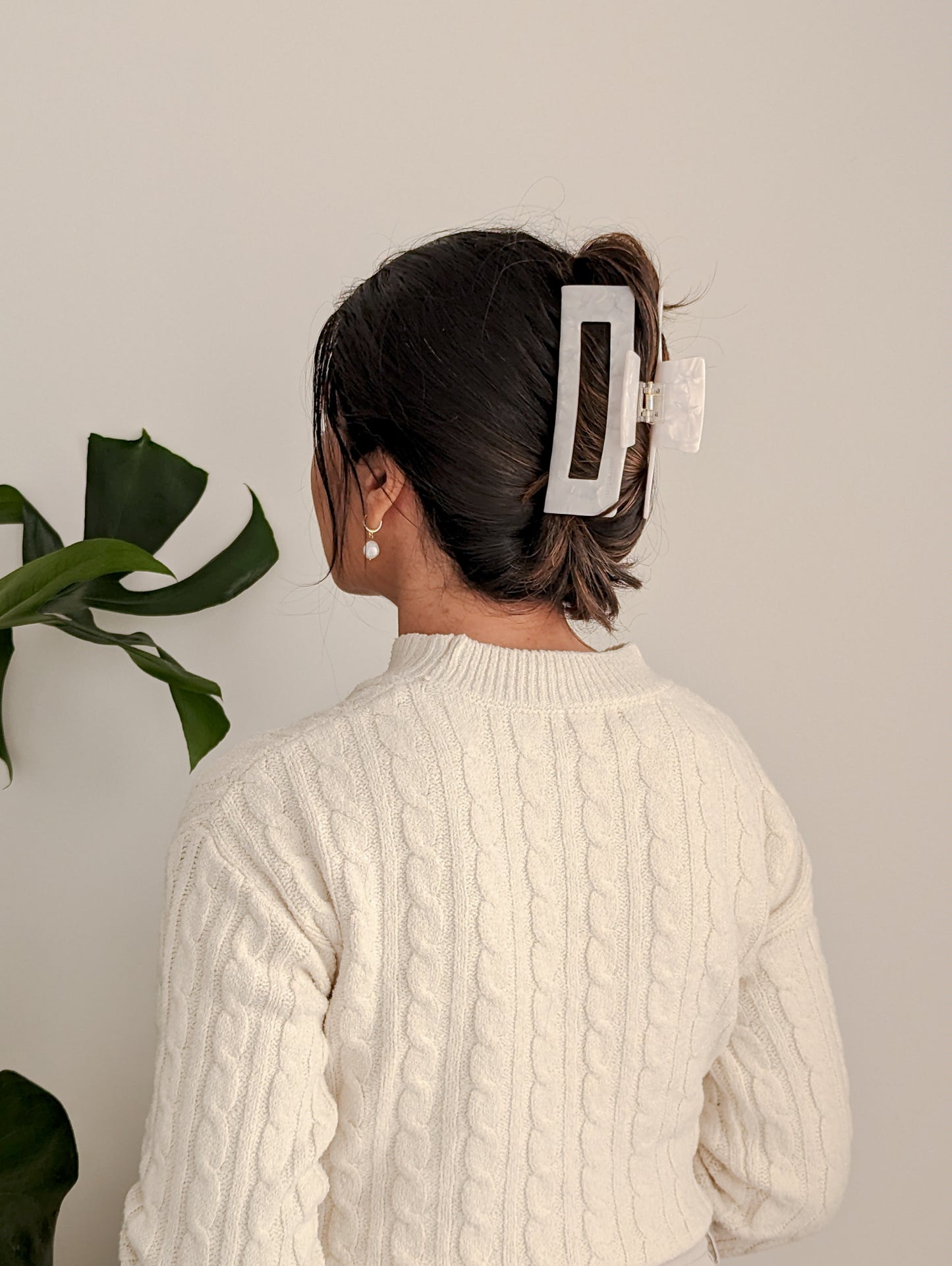 Ada XL Claw Clip - Pearl Grey