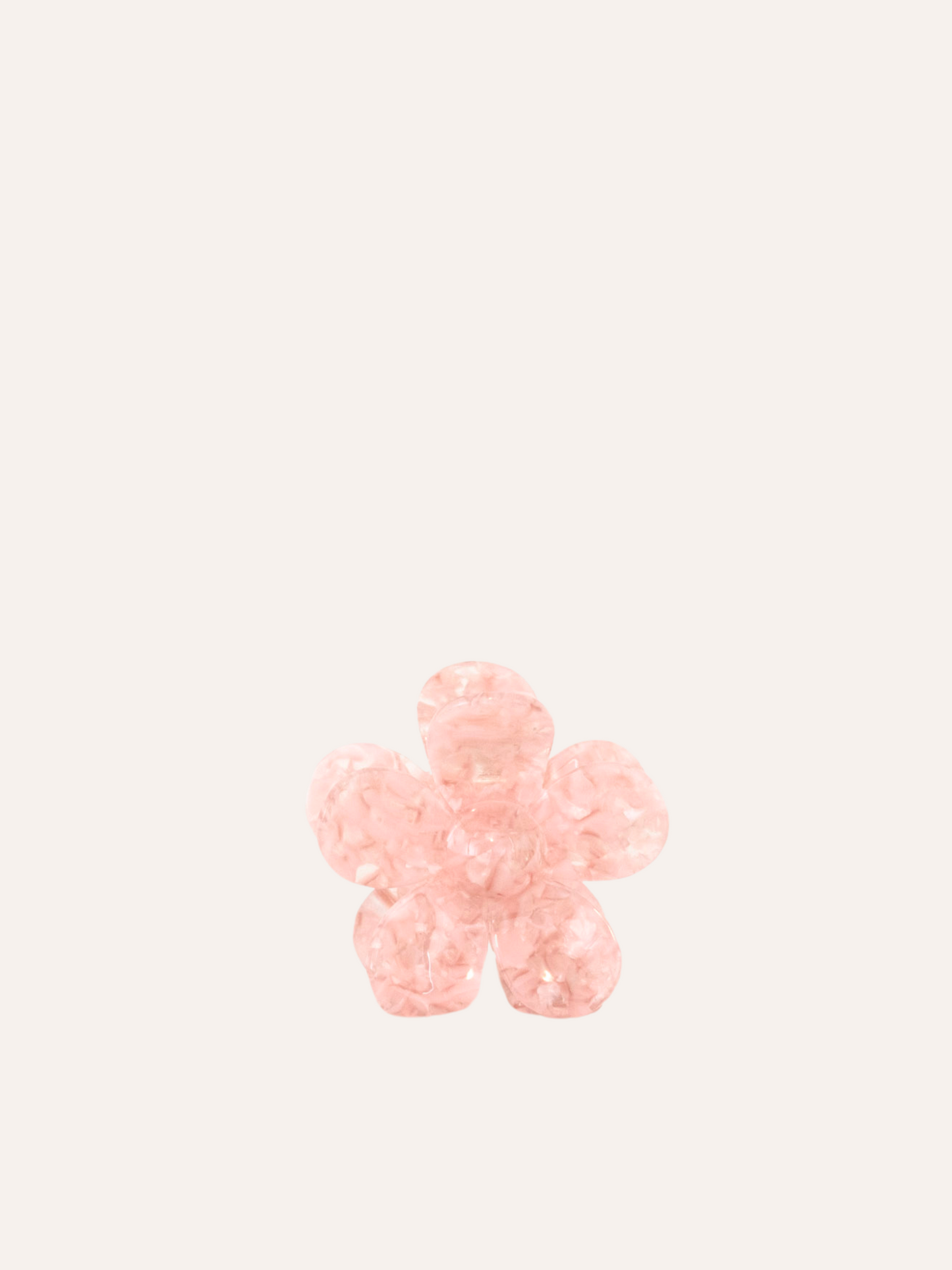 Iris Bloom Claw Clip - Rose Quartz