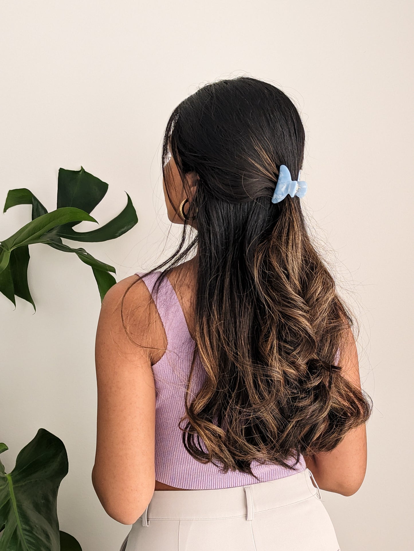 Mini Couture Claw Clip - Blue Sky