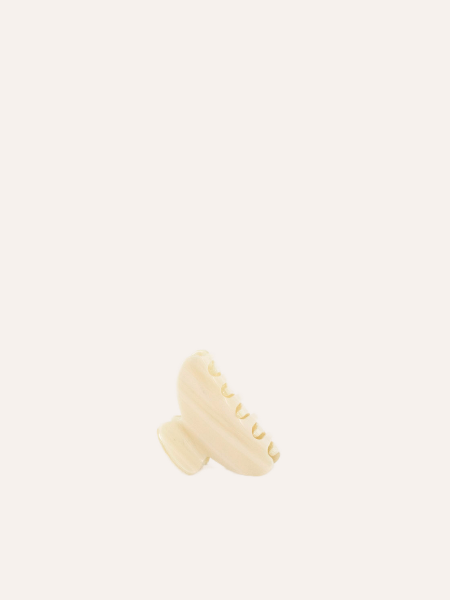 Mini Couture Claw Clip - Vanilla