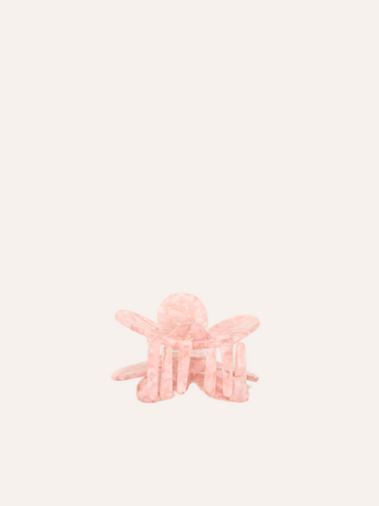 Iris Bloom Claw Clip - Rose Quartz